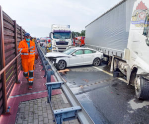Potężny karambol na A2
