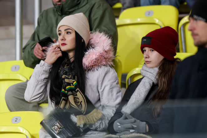 GKS Katowice - Widzew Łódź, zdjęcia kibiców z meczu 20. kolejki PKO BP Ekstraklasy