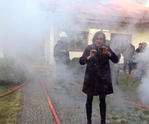 Na dobre i na złe. Pożar u Latoszków - Anita Sokołowska na planie