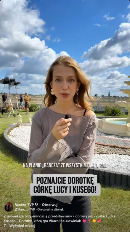 Ranczo. Dorotka (Karolina Ludwiniak), Kusy (Paweł Królikowski)