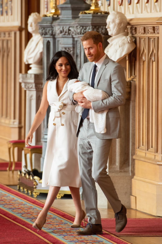 Meghan Markle z dzieckiem i mężem, księciem Harrym