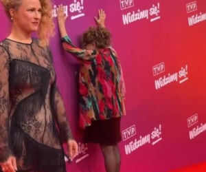 Grażyna Zielińska szaleje na ściance