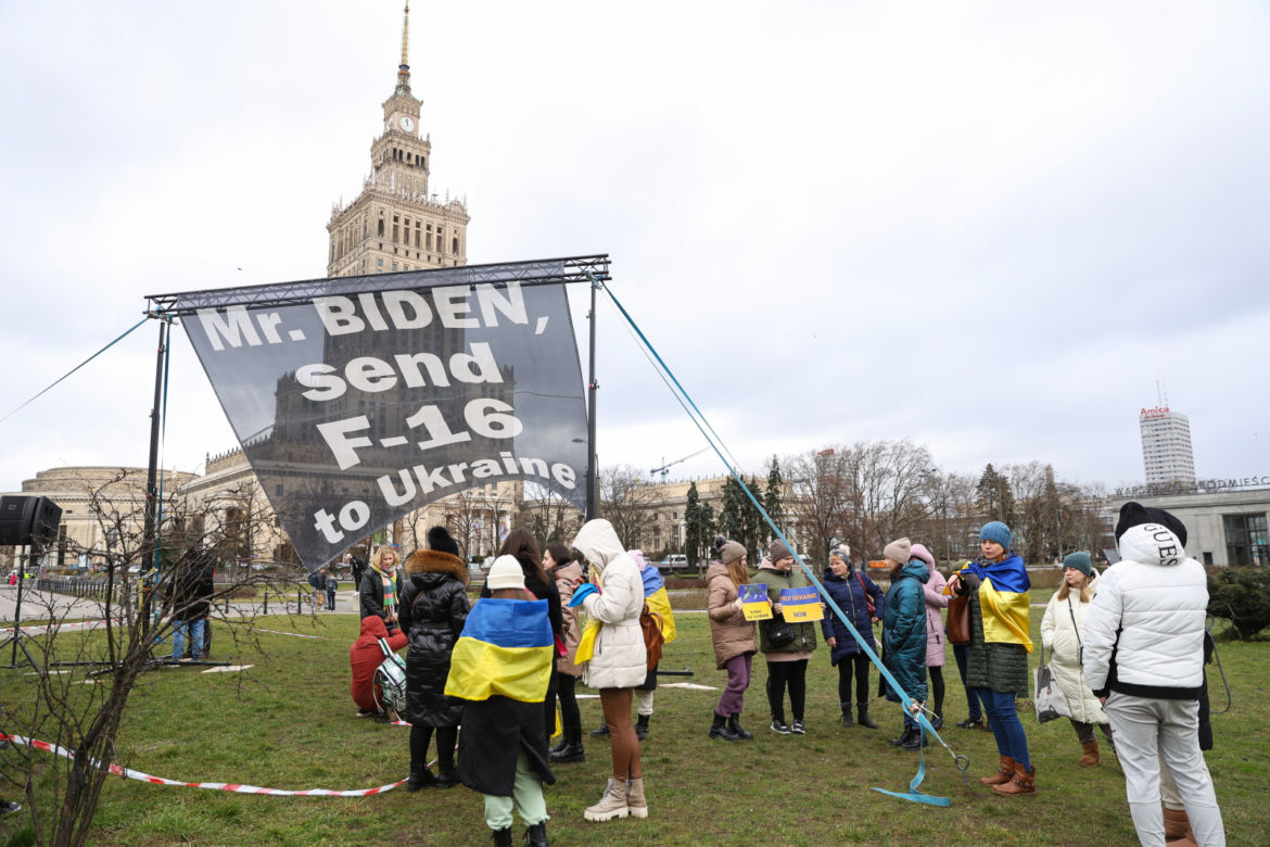 Pikieta w okolicy hotelu Marriott, w którym zatrzymał się Joe Biden
