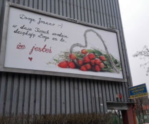Wrocławianie wyznaja uczucia na billboardach