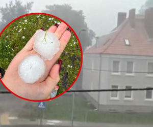 Grad wielkości pięści zrujnował dachy. Jedna osoba z obrażeniami trafiła do szpitala