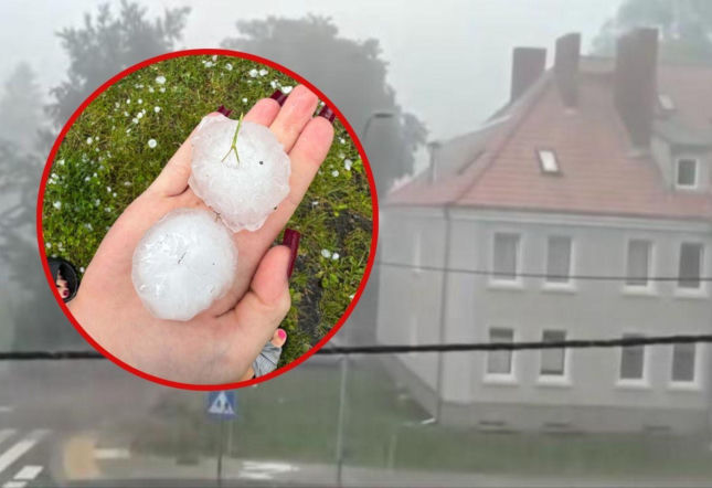 Grad wielkości pięści uderzył na Warmii i Mazurach! Jedna osoba trafiła do szpitala 