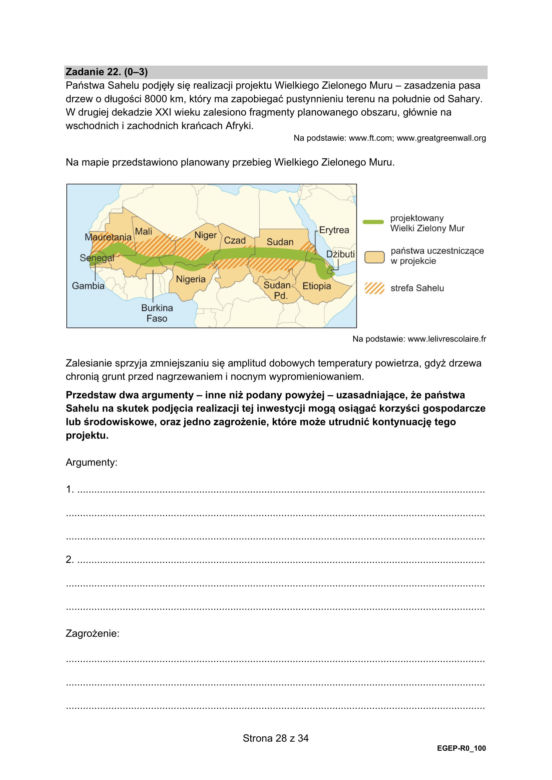 Tak wyglądał arkusz CKE matury z geografii na poziomie rozszerzonym (Formuła 2015)