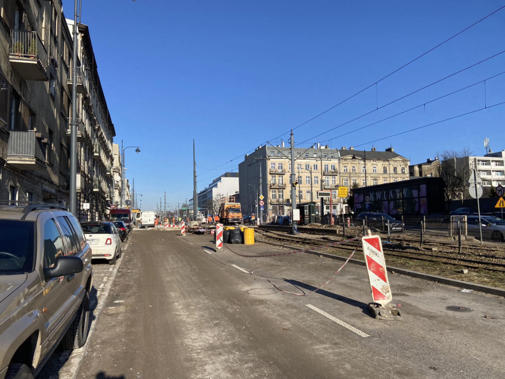 Remont ulicy Legionów w Łodzi wkracza w kolejny etap