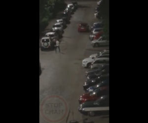 Wielka AWANTURA! Szarpanina, próba rozjechania ludzi i ucieczka
