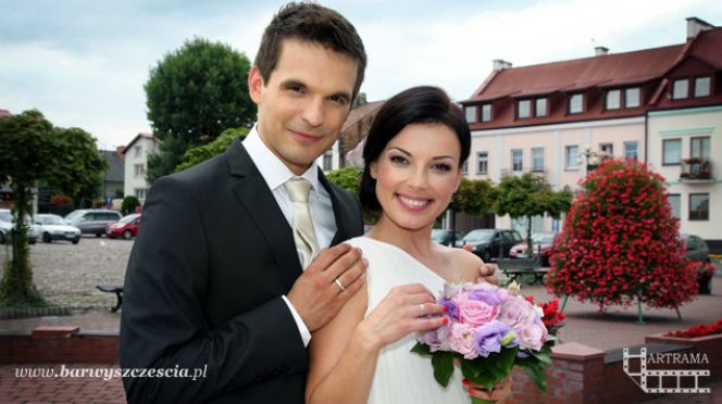 Barwy szczęścia. Ksawery (Sebastian Cybulski), Kasia Górka (Katarzyna Glinka)