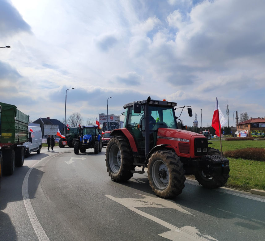 Protest rolników w Radomiu 20 marca