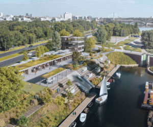 Szkło, beton i zieleń - tak będzie wyglądał nowy bosmanat w Porcie Czerniakowskim 