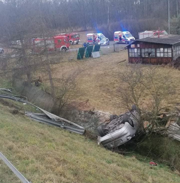 Groźny wypadek w Gwizdanowie