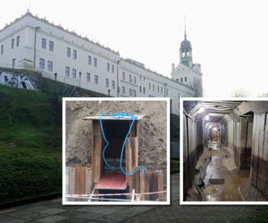 Trwa udrażnianie tuneli pod Zamkiem Książąt Pomorskich w Szczecinie