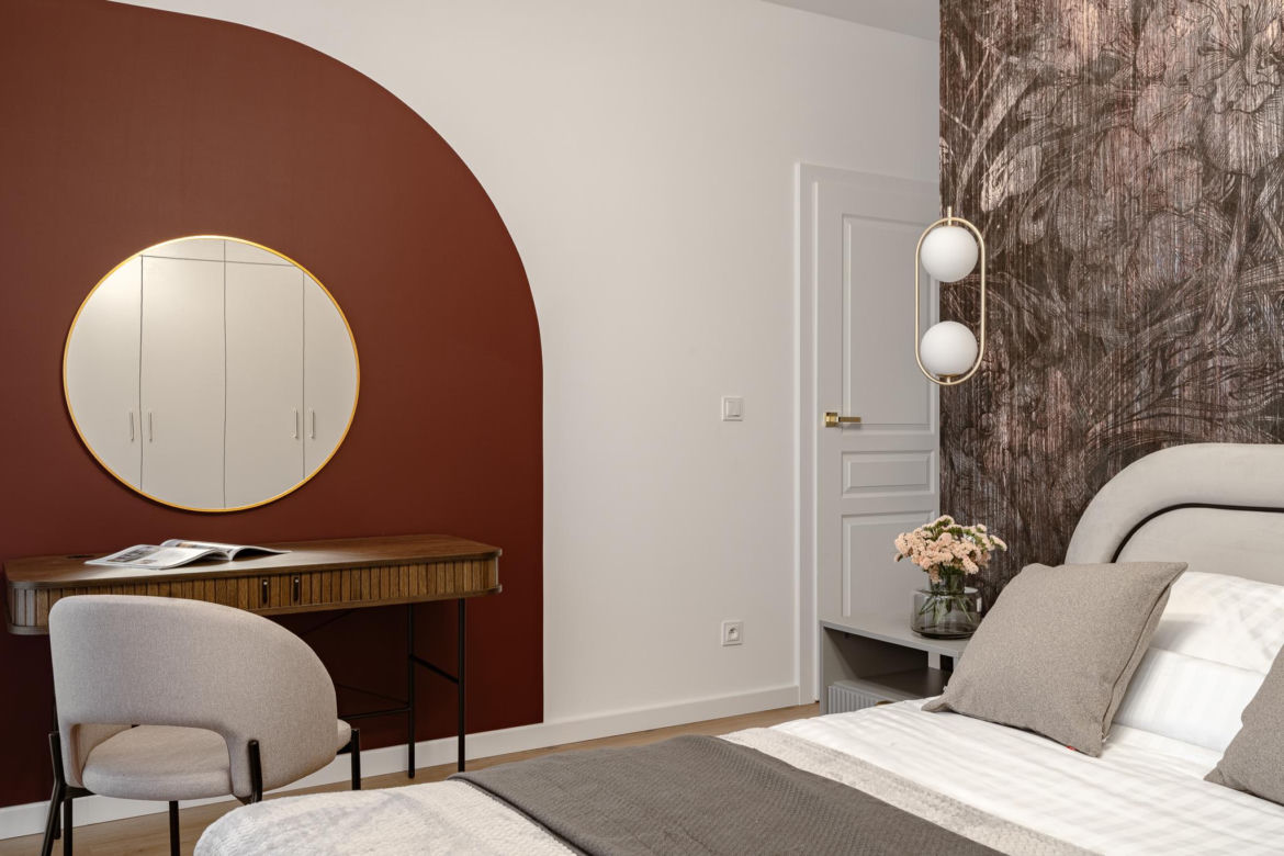 Mieszkanie w stylach glamour i loft