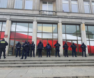 Protest taksówkarzy w Warszawie