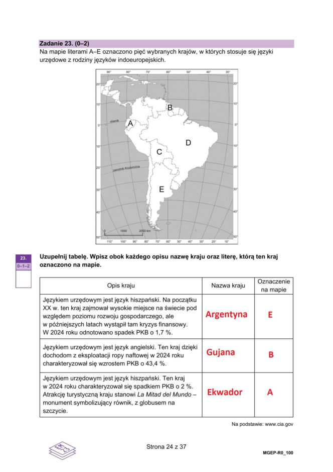Matura próbna 2026: geografia rozszerzona - wszystkie odpowiedzi do arkusza CKE 15.01.2026