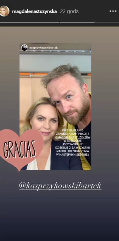 Przyjaciółki sezon 16: Anka (Magdalena Stużyńska), Paweł (Bartek kasprzykowski)