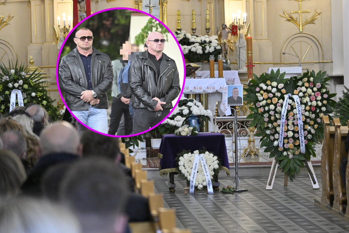 Mariusz Pudzianowski na pogrzebie DJ Hazela, Michała Orzechowskiego
