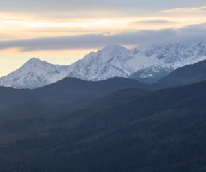 Widok na Tatry po opadach śniegu