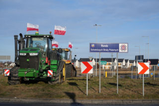 Protest rolników na Dolnym Śląsku