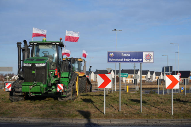 Protest rolników na Dolnym Śląsku