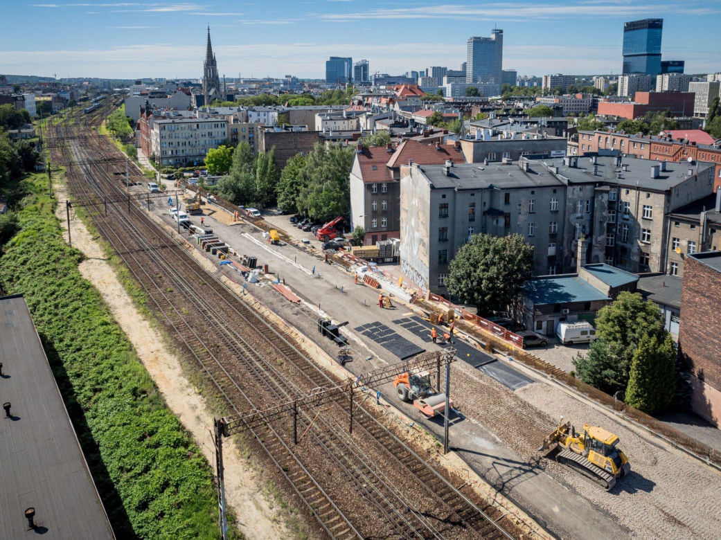 Przebudowa węzła kolejowego w Katowicach - sierpień 2025
