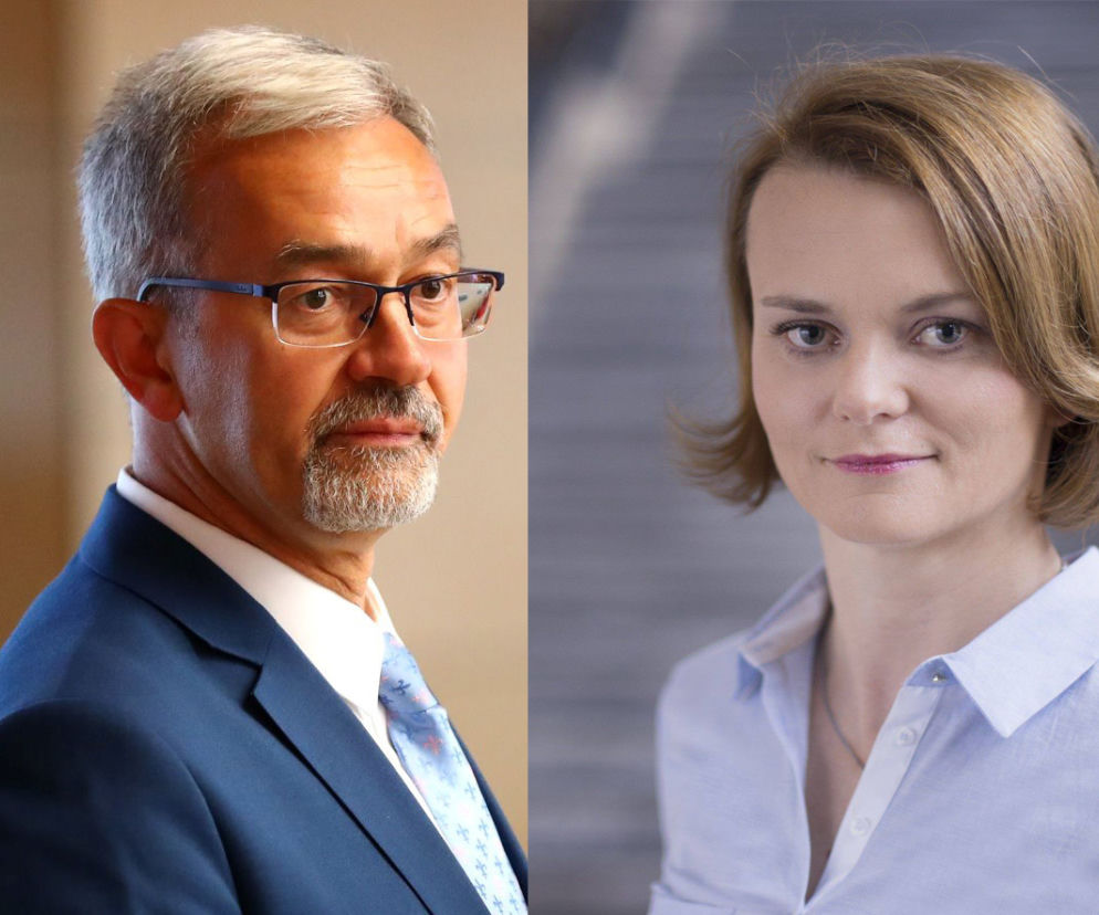 Jerzy Kwieciński i Jadwiga Emilewicz
