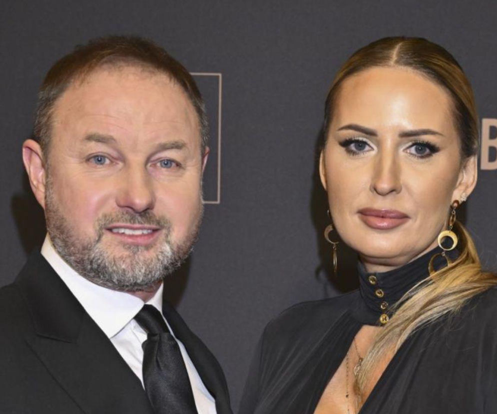 Tomasz Frankowski z żoną Edytą na Gali Mistrzów Sportu