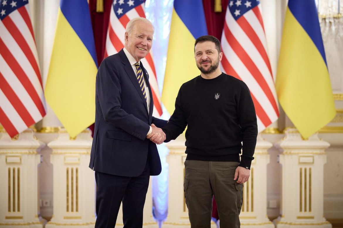 Prezydent Biden spotkał się w Kijowie z prezydentem Zełenskim