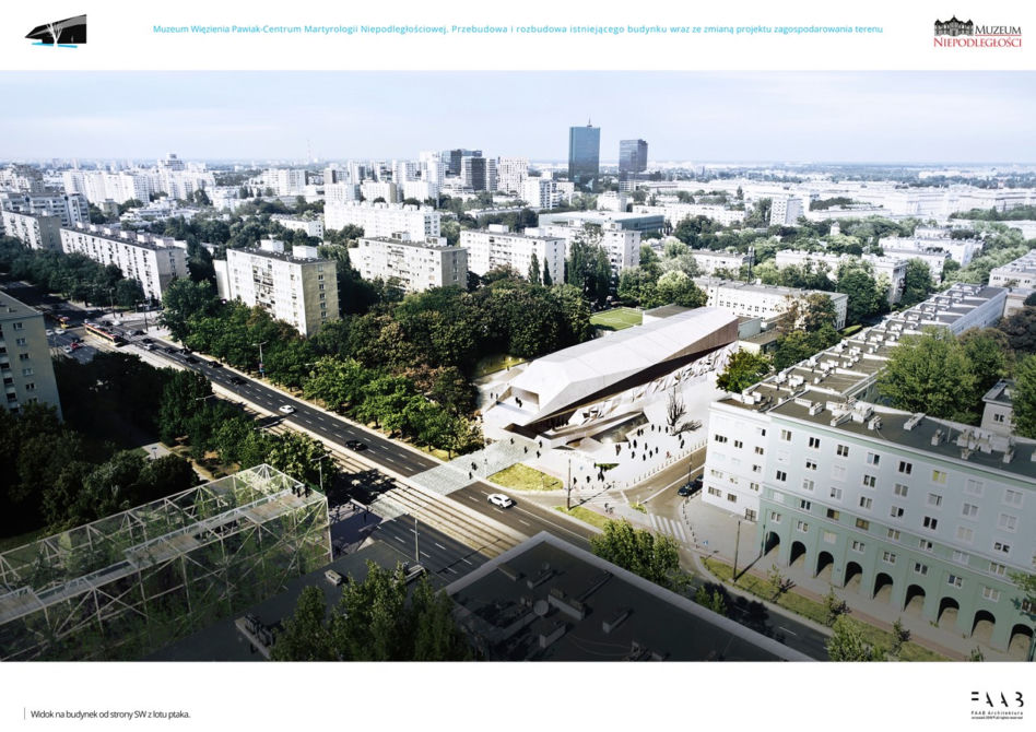 Pawiak od nowa – pawilon projektu FAAB Architektura