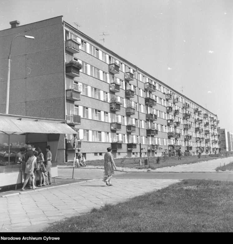 Nowe osiedle mieszkaniowe "Piasta". 1973 rok