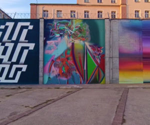 Street-art na murach aresztu