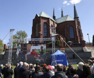 Politycy na pogrzebie Łukasza Litewki