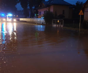 Skutki ulewy na mazowszu