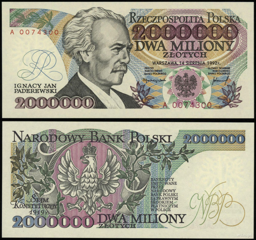 Banknoty przed 1995 rokiem 