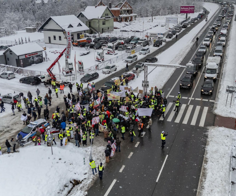 Wyjazd w Tatry z problemami, będzie protest na zakopiance. W tych godzinach będą utrudnienia