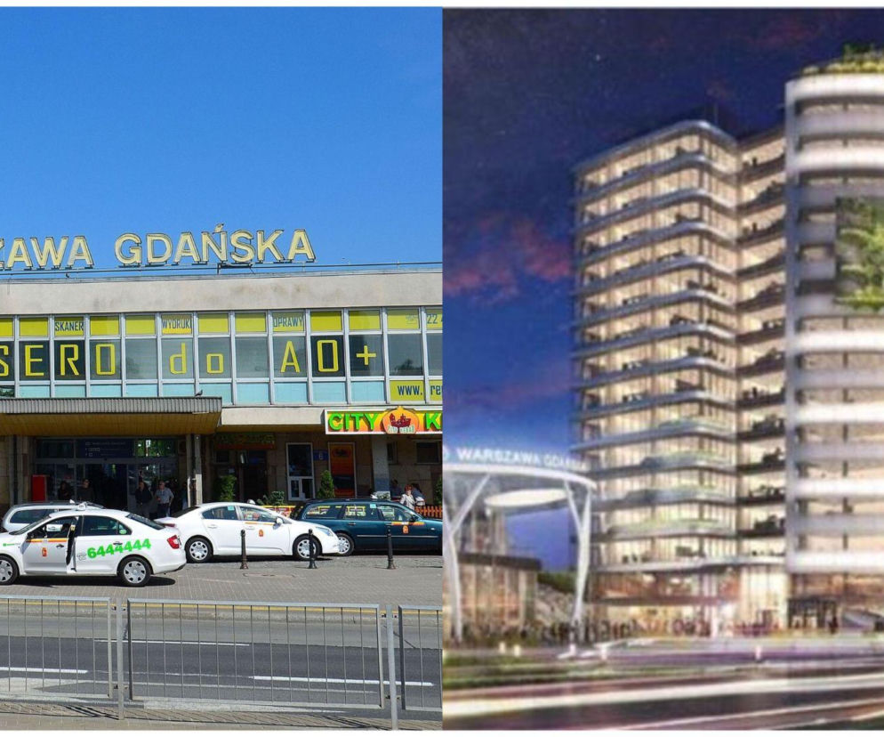 Dworzec Gdański obecnie oraz po planowanych zmianach