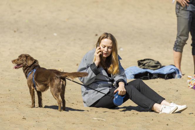 Pełczyńska-Nałęcz na siłowni. Tak wyglądał jej trening z psem