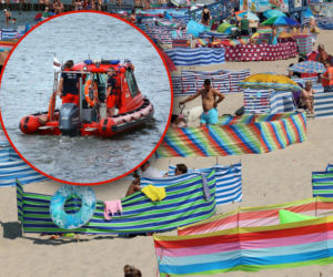 Dramat na plaży w Krynicy Morskiej. 74‑latek utonął podczas kąpieli w Bałtyku