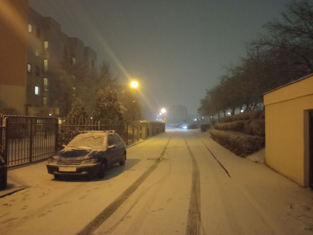 Śnieżyca w Warszawie 28.01.2021
