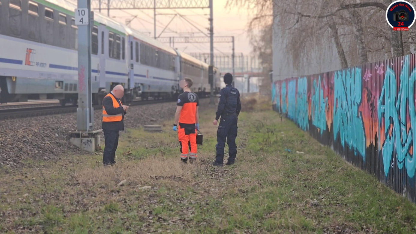 Makabra w Ususie. Pociąg śmiertelnie potrącił mężczyznę