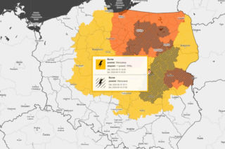 Gwałtowna burza nad Warszawą. Drzewa wyrwane z korzeniami w 5 minut!