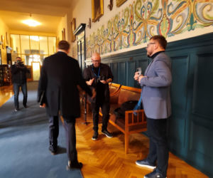 Pierwszy dzień w pracy nowego prezydenta Krakowa Łukasza Gibały