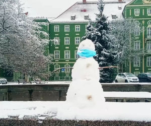 Pierwszy śnieg w Szczecinie