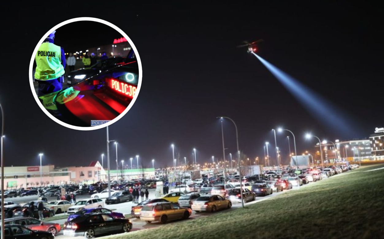 Pościg i policyjny helikopter w akcji