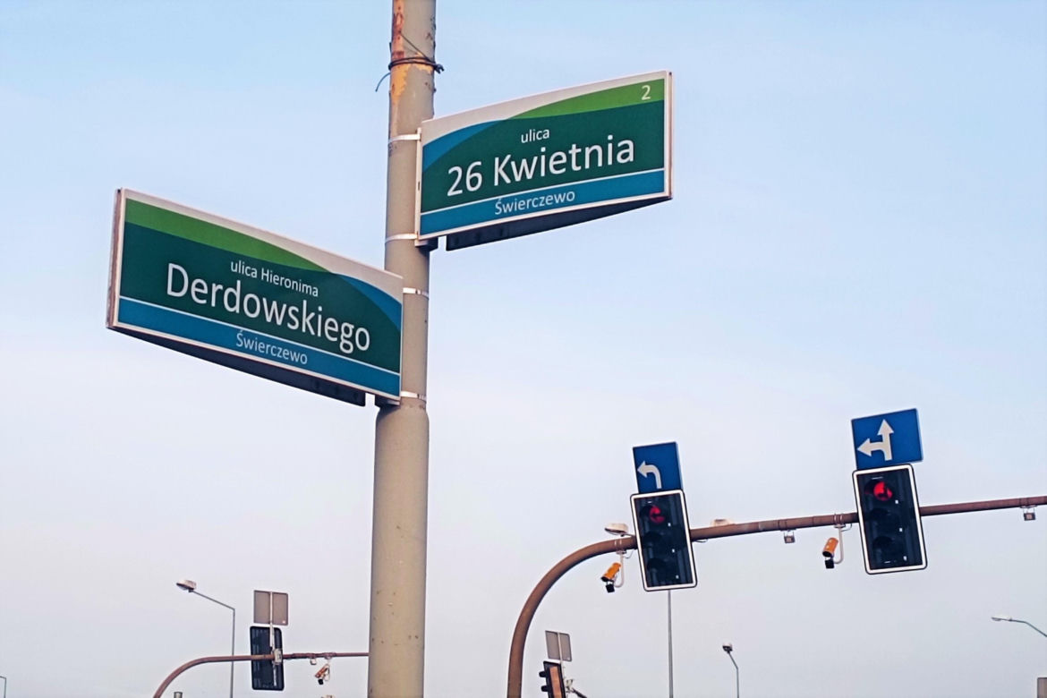 Na skrzyżowaniu ulic 26 Kwietnia, Derdowskiego i Taczaka uruchomiono system RedLight3