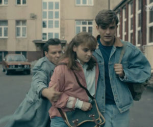 Stulecie Winnych 4, odc. 48: Komornicki (Marcin Kwaśny), Małgosia (Zofia Stafiej), Marcin (Rafał Kowalski)
