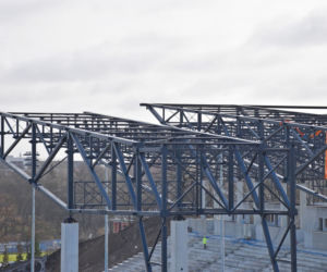 Budowa stadionu w Szczecinie - luty 2020