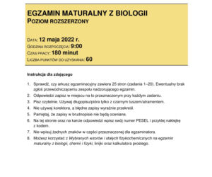 Matura 2022: biologia rozszerzona. Arkusze CKE, zadania, pytania. Poziom rozszerzony